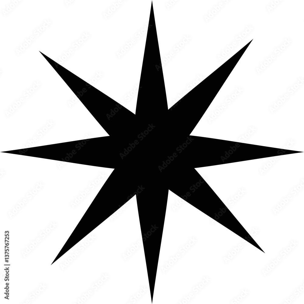 Poster sparkle icon isolated on transparent background. flat and line style vectors for decoration. stars s