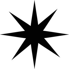 Sparkle icon isolated on transparent background. flat and line style  vectors for decoration. stars sparkles icon for your web site design, logo, app, UI. stars black symbol. glint sign.