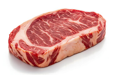 Obraz premium Ribeye Steak Raw Meat Cut Marbling Beef Fresh Butcher Shop