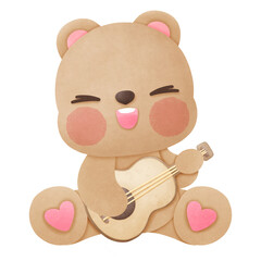 Fototapeta premium teddy bear with heart
