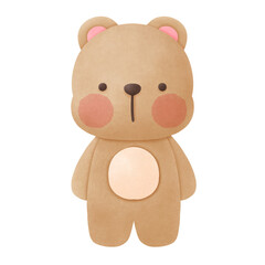 teddy bear isolated on white