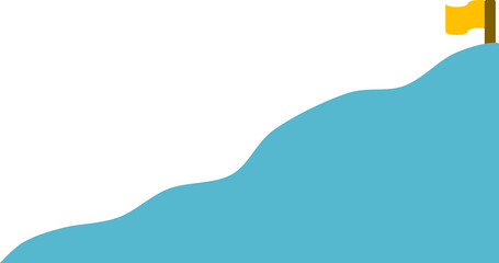 目標達成へのロードマップのイラスト