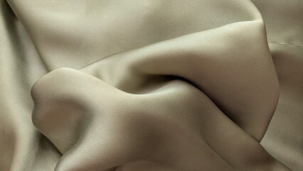 green satin silk fabric