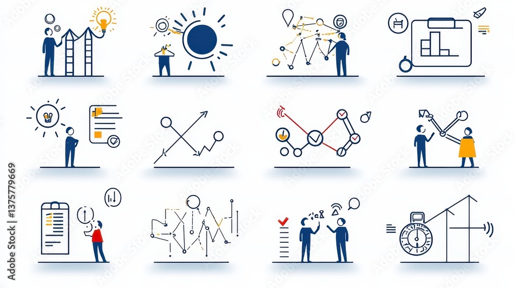 Poster a diverse group of professionals working together to analyze data brainstorm ideas and develop a com