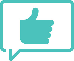 Obraz premium social media flat line web icon concept