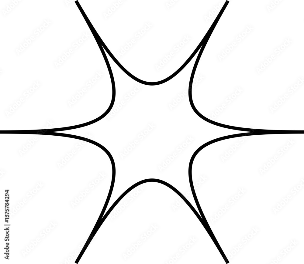 Poster sparkle icon isolated on transparent background. flat and line style vectors for decoration. stars s