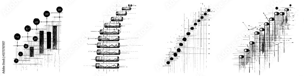 Poster data visualization strategies for presenting analytical results through various graph styles
