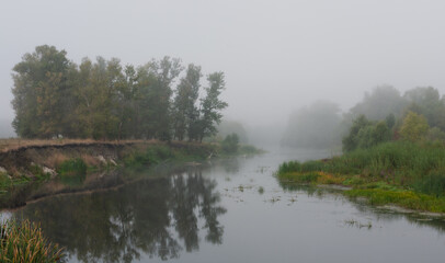 morning on river