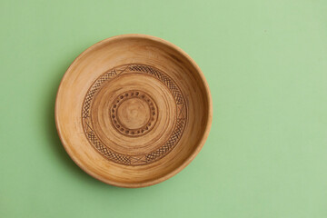 Handmade Clay Plate with Pattern