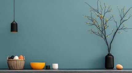 Minimalist home decor with muted tones