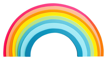 Obraz premium PNG Rainbow border architecture creativity refraction.