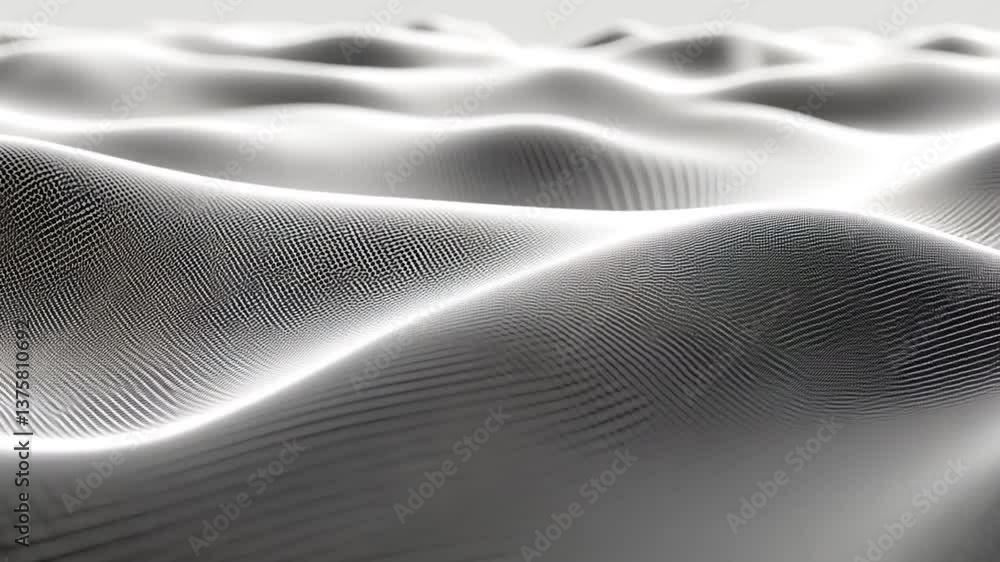 Poster abstract terrain: an artistic representation of rolling hills and valleys, forming a captivating lan