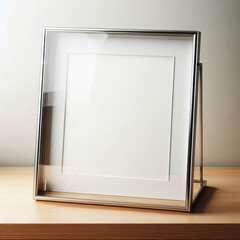 white frame on a wall
