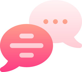 speech bubble Illustration on a white background