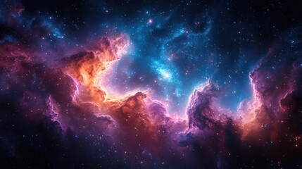 Colorful nebulae in deep space (5)