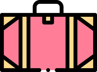 suitcase Illustration on a white background