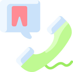 telephone Illustration on a white background