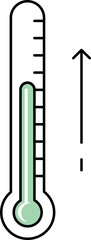 thermometer Illustration on a white background