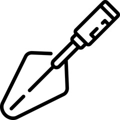 trowel Illustration on a white background