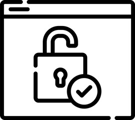 verification Illustration on a white background