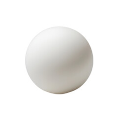 white ball sphere isolated on transparent white background
