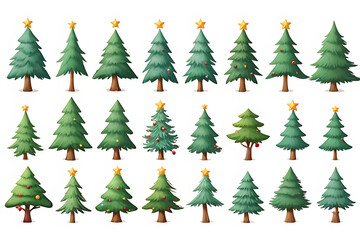 Obraz premium christmas trees background