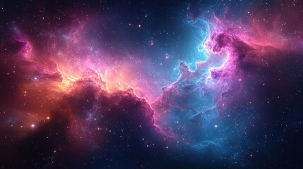 Fototapeta premium Colorful nebulae in deep space (4)