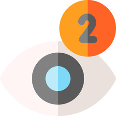 views (2) Illustration on a white background