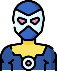 villain Illustration on a white background