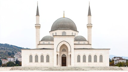 Fototapeta premium Explore gazi husrevbeg mosque sarajevo gigapixel architecture serene environment captivating view