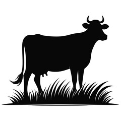 cow silhouette vector
