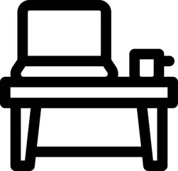 workplace Illustration on a white background