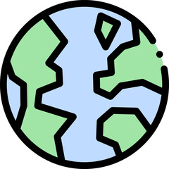 world Illustration on a white background