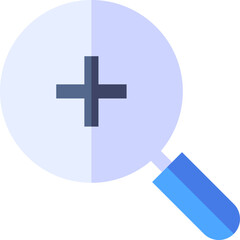 zoom in Illustration on a white background