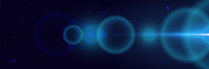 Realistic bright light. Sunlight. Light flash effect. Vector. EPS 10.