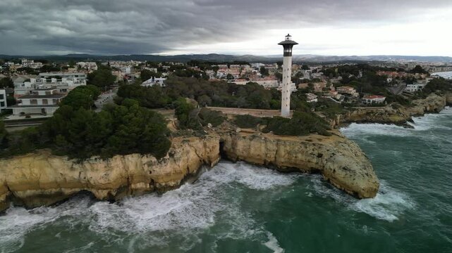 Torredembarra Lighthouse Costa Dorada Tarragona Spain