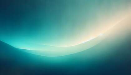 Teal Light Curve: Smooth Gradient, Abstract Form, Modern Background, Digital Art, Soft Hues.

