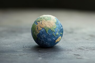 Fototapeta premium An artistic representation of our planet earth in miniature form
