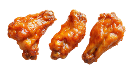Pack of Boneless Wings set Against Transparent Background for Comfort Food Branding, Restaurant Promotion, or Fast-Food Design Projects