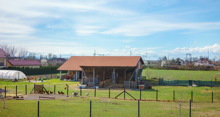 Rural household in Serbia near Obrenovac