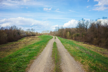 Country road in central Serbia