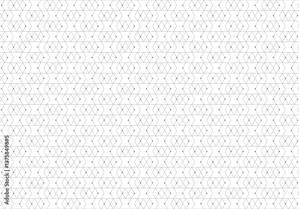 Poster Abstract vector background with a seamless pattern of simple geometric shapes. Stylish vector texture