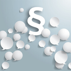 White Round Speech Bubbles Paragraph