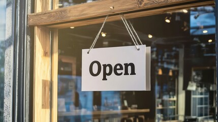 Grand opening event of local business downtown area storefront urban environment street view community engagement