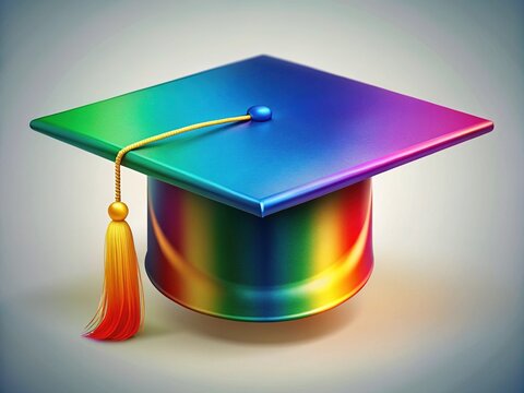 Graduation Cap Paper Template Design