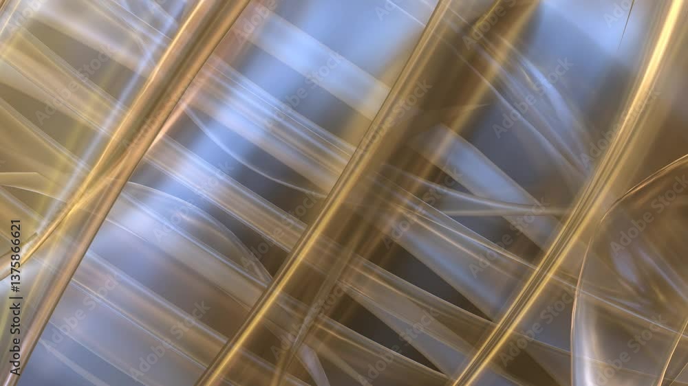 Poster abstract animation of light background with curvy lines