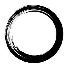 Circle drawn with ink. Grunge circle. The grunge frame contains stains, scratches, cracks, bumps and other elements that create a worn effect.