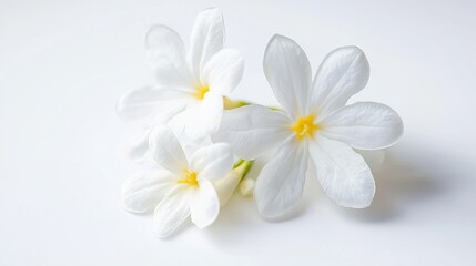 Fototapeta premium Elegant White Flowers Soft Petals Delicate Blooms Pure White Background Natural Beauty Spring Blossom Botanical Image Floral Photography Nature 