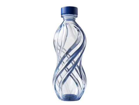 Isolated Abstract Design Water Bottle