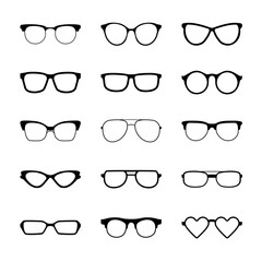 vector trendy sunglasses glasses collection isolated